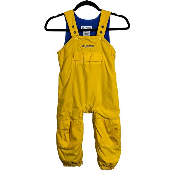 COLUMBIA Bib Snow Pants 3T Vintage Adventure Ride II Tactonite Adjustable 90's - Picture 1 of 10